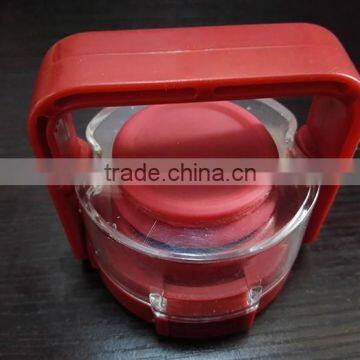 2016 New Glass Water Bottle With Silicone Rubber With Plastic Lid With Handle photo-5