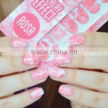 Christmas sexy blossom nail polish stickers long lasting nail wraps rose design nail decals                        
                                                Quality Choice