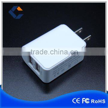 ShenZhen Factory Outlet 5V3.1A Dual UL USB Wall Charger for iphone