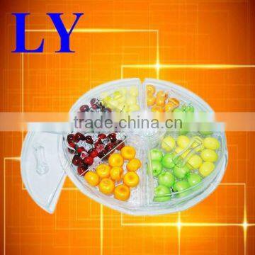 PS Tray with Insert Round Plastic Serving ice chilled condiment