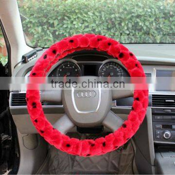 New Warm Fur Car Steering Wheel Cover