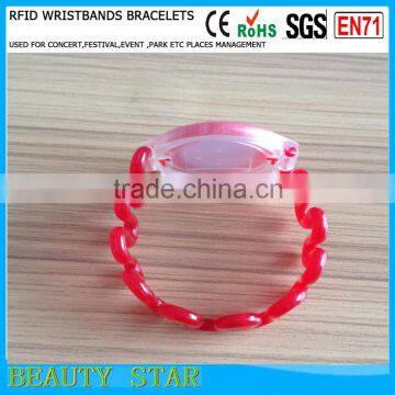 Hot Selling RFID Plastic Wristbands Flexiable Size for Amusement Park photo-2