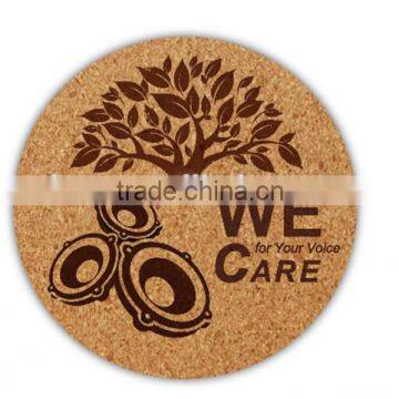 Wholesale Custom Printed Cork Coaster Cork Cup Mat