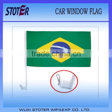 100% polyester brazil car flag