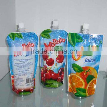 Friendly plastic spout bag with printing