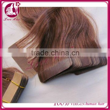 AAAAAA grade 100% virgin hair Tape hair extensions in Qingdao