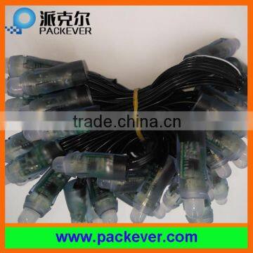 12mm RGB IP68 black wire cable 12V ws2811 LED pixel string