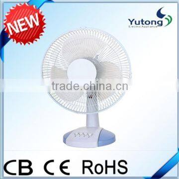 hot sale 12 inch really cheap ETL desk fan with detachable base