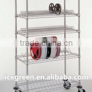 SMD Reel Storage Wire Shelf Trolley