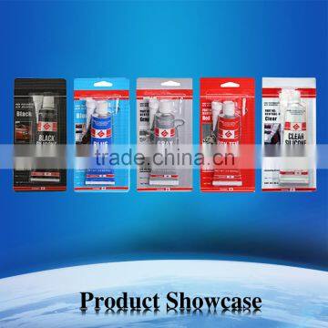 OEM High-temp automotive adhesive glue 100% Grey RTV silicone sealant gasket maker with super glue