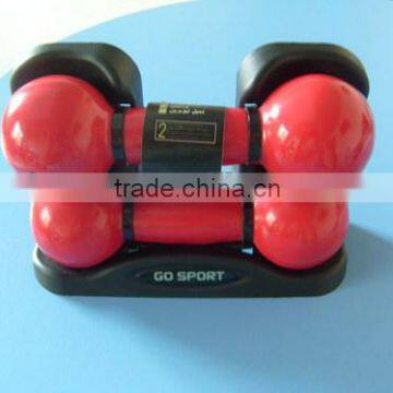 Dumbbell neoprene dumbbell set with rack