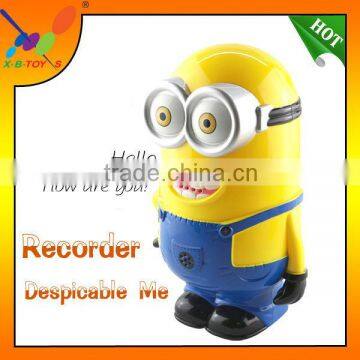 2014 New type Mini minion Talking Toys Cartoon USB Despicable Me Recorder