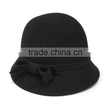 2012 fashion women wool felt cloche bucket hat