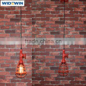 Colorful Edison Bulb Industrial Vintage Cage Pendant Light in Bronze photo-2