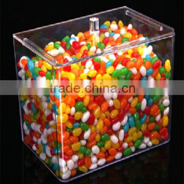 transparent retangular best selling acrylic candy box with lid