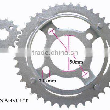 Zhenjiang yongkang dongsheng motor chain sprocket fine blanking sprocket chain drive sprocket rear front teeth sprocket