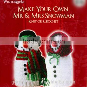 2016 new products knit or crochet snowman DIY craft kit