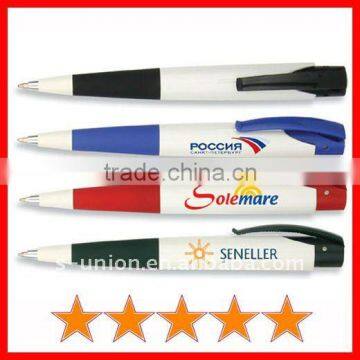 Cheap plastic retractable ballpoint pen (B0384)