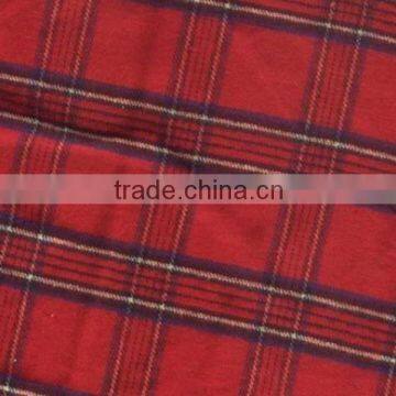 Sleepwear Fabric, Plaid Flannel Fabric, 20s*10s 40*42 100% Cotton Flannel, Pajamas Print Flannel photo-2