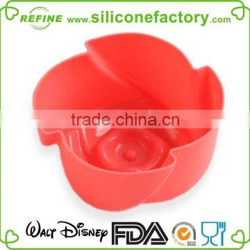 Valentine Flower Rose Shaped Platinum Grade Silicone Bake Mould photo-2