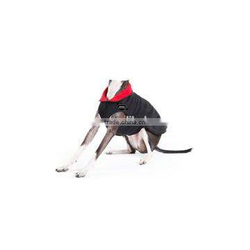 best selling custom logo reversible double fleece jacket red black clothes pets product22