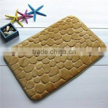 Cobblestone Coral Bathroom Rugs Super Watersorb Anti-slipe Door Mat photo-4