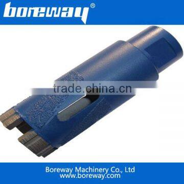 Diamond Core Drill Bits with Turbo segments for dry drilling granite