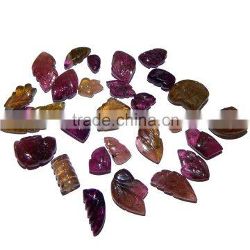 Natural Multi Tourmaline Carving Amazing AAA Color & Good Quality photo-4