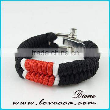 Paracord Survival Bracelet Adjustable Buckle Bracelets for Outdoor Emergency