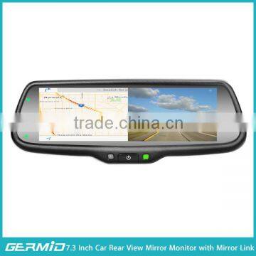Car Rear View Mirror With 7.3 Inch Monitor Display Mirror Image Link From Your Phone photo-4