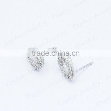 Hot Sale Charm Low Price Handmade 925 Silver Jewelry Magnetic Ear Studs photo-2