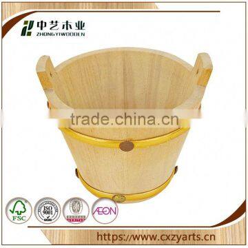 on Sale China Factory High Quality Cheap Small Wooden Barrel Bathtub photo-2