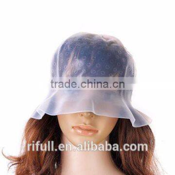 Pro Salon Silicon Reusable Hair Colouring Hairdressing Highlighting Dye Frosting Cap & Free Hook Random Color photo-6