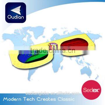 OEM Paper 3D Glasses Custom Cheap 3D Paper Glasses For Movies And Magazines