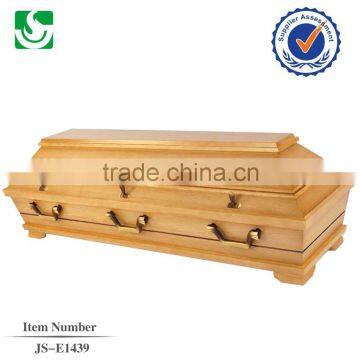 JS-E1439 Germany antique style and nice zinc handles with professional interior for buy coffin