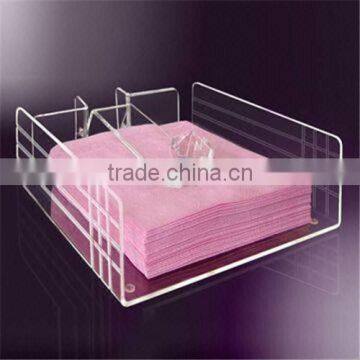 transparent acrylic plastic Tissue box restaurant napkin holder