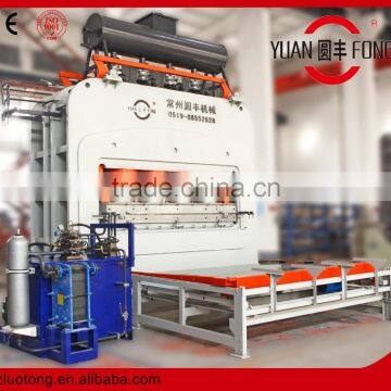 veneer short cycle hot press / semi-automatic hot press machine