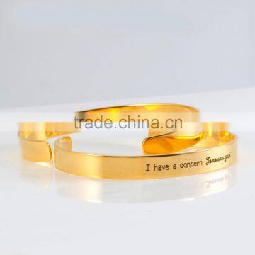 wholesale engravable jewelry custom engraved slogan bangle