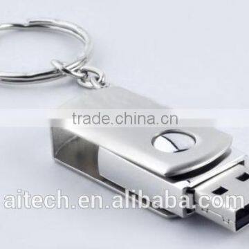 High quality swivel metal usb flash drive with custom logo