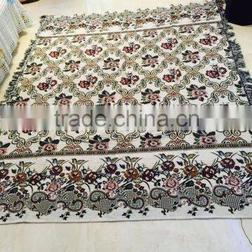 flower pattern portable beautiful thread blanket