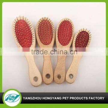 Dog wooden handle cleaning brush for hair cleaning