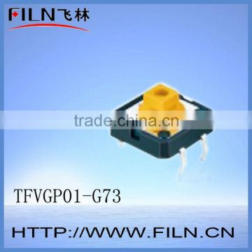 FTVGP01-G73 12x12mm pcb mount tactile switch dip