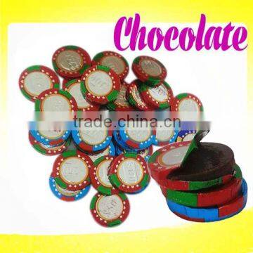 Bulk Chocolate Chips Choco Coin Candy With Casinos Pattern Design