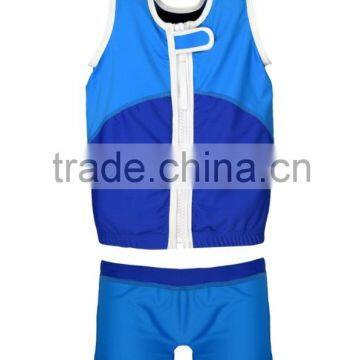 (New Arrival)Children's Floating lycra Blue Colour Swimming Suit