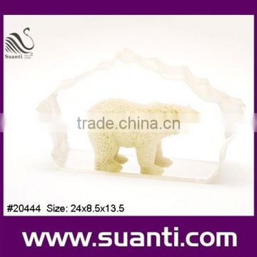 Resin oceanic animals, Decorative polar bear statues