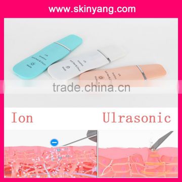 Japan Quality skin peeling with New Portable Facial Ultrasonic Ultrasound Ion Skin Scrubber Care Device Beauty Machine