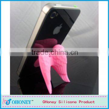 Cute gifts for children silicone angel wing phone holder