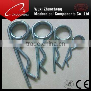 din11024 galvanized steel & stainless steel 304 A2 double coil spring R cotter pin