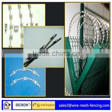 high quality low price Fencing type welded razor barbed wire(factory direct price)