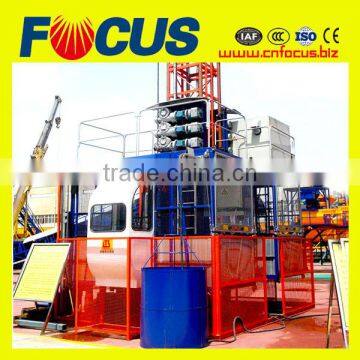 Reliable performance SC 120 single/double cage construction hoist,material hoist construction lift